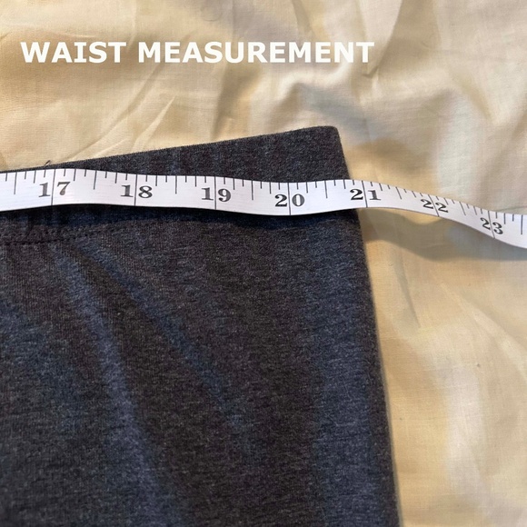 NEW PHOTOS! LEGGINGS, FLAT WAISTBAND, ASH GREY MIX, SIZE 4X, PULL ON, COTTON/ELA - Picture 7 of 8